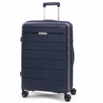 Aerolite Medium 24" 67L  Lightweight Polypropylene Hard Shell Check-In Suitcase, Dual 4-Spinner Wheels, TSA Lock, Organised Interior, 5 Years Warranty – Navy